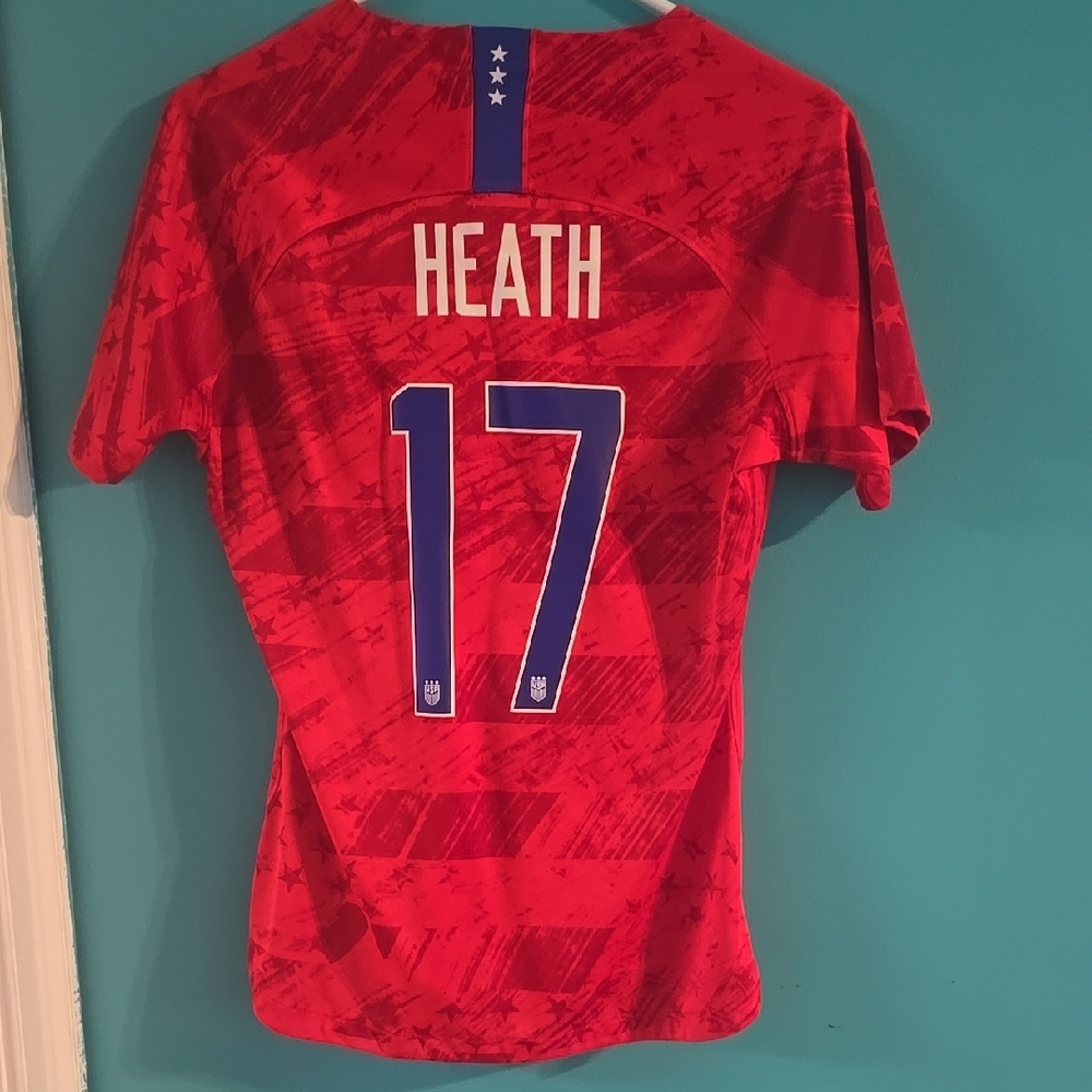 Red Soccer Jersey with Number 17